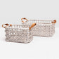 pigeon and poodle somerset basket set white