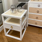 bungalow 5 polo 1 drawer side table white market