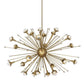 robert abbey sputnik chandelier antique brass