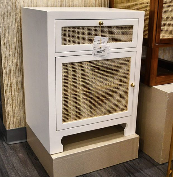 worlds away ruth one door cabinet white lacquer market