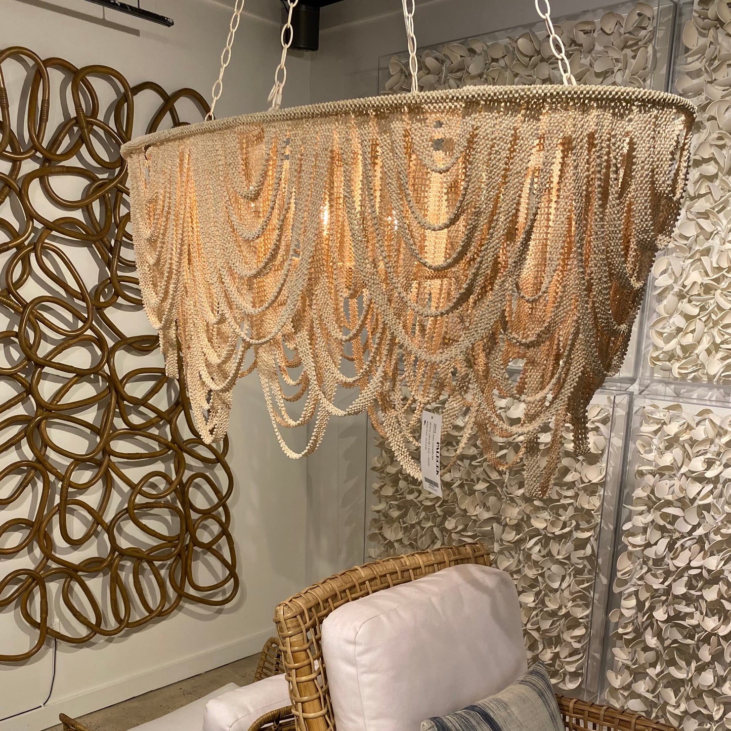 palecek selita oval chandelier market