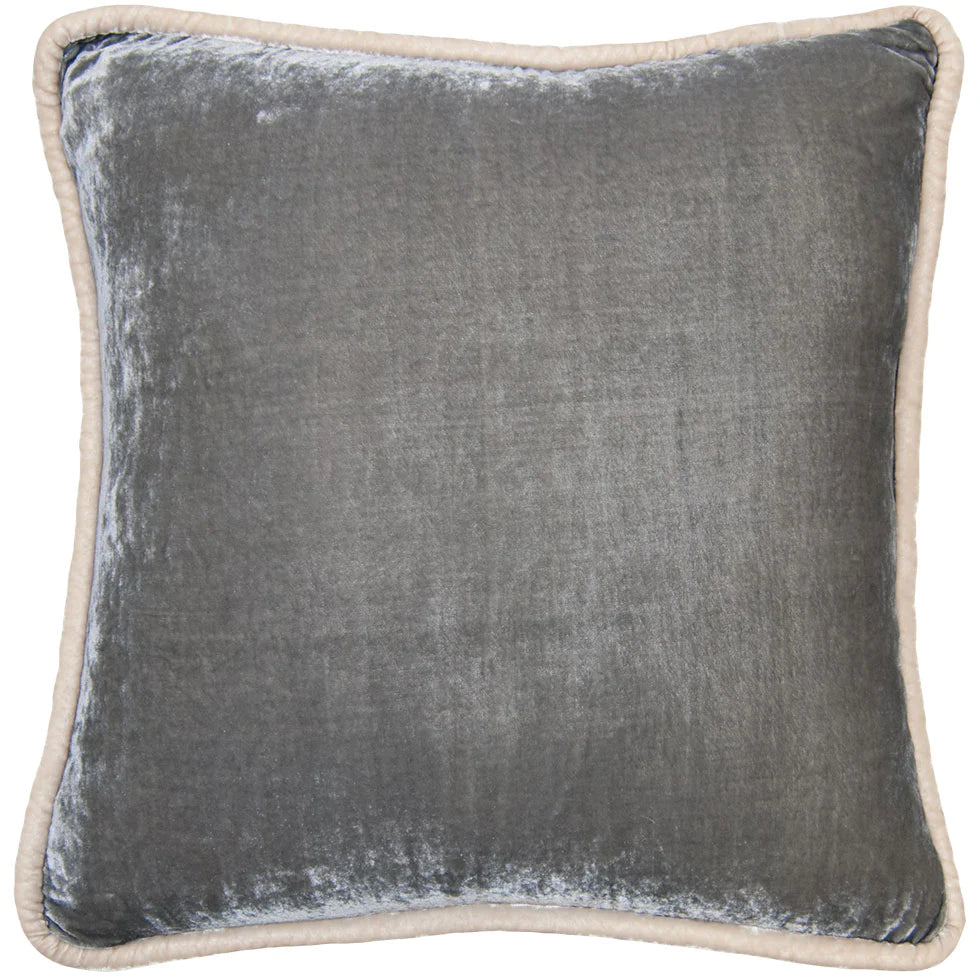 square feathers jewel silver nude pillow