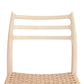 villa and house adele side chair cerused oak detail