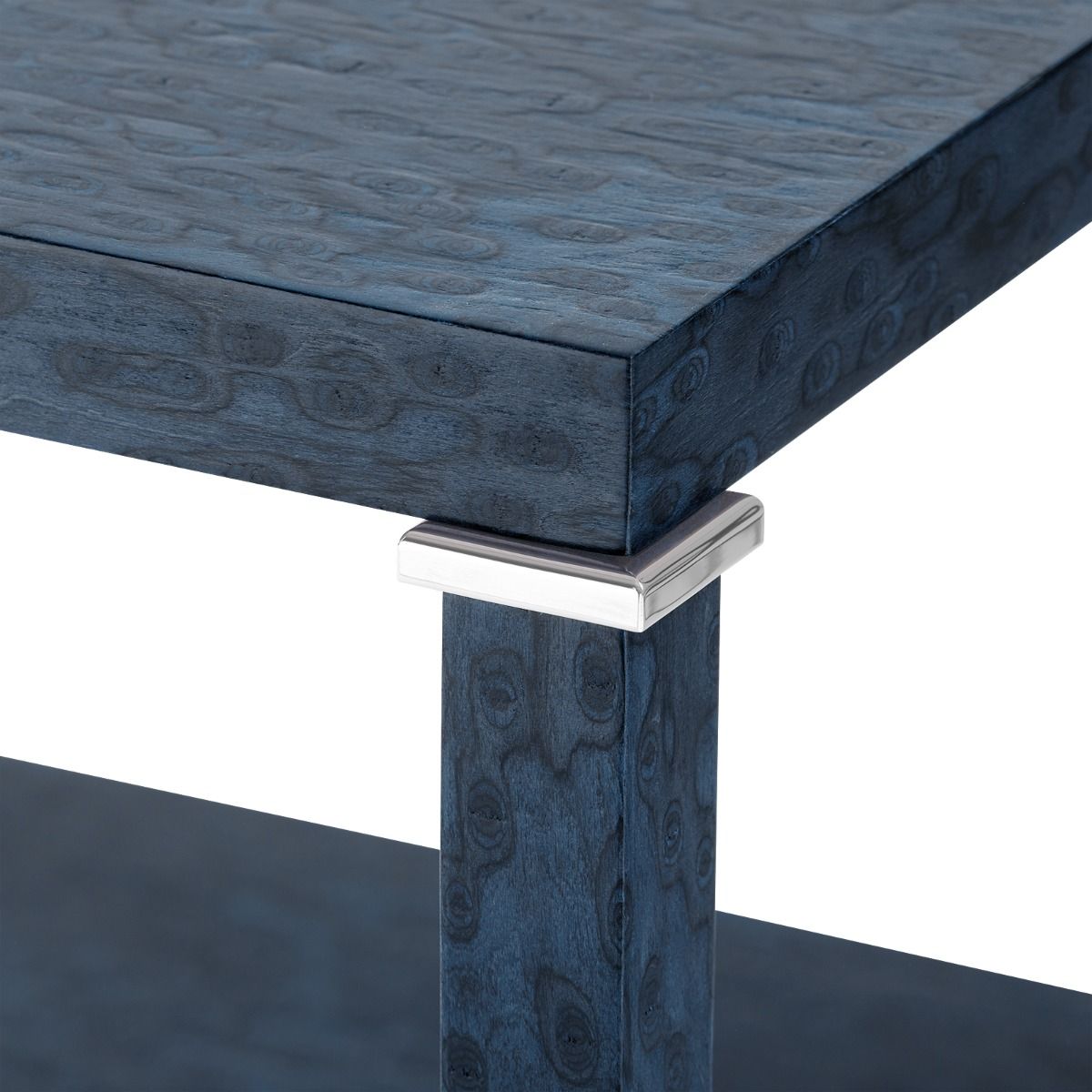 villa and house alessandra 1 drawer side table navy blue detail