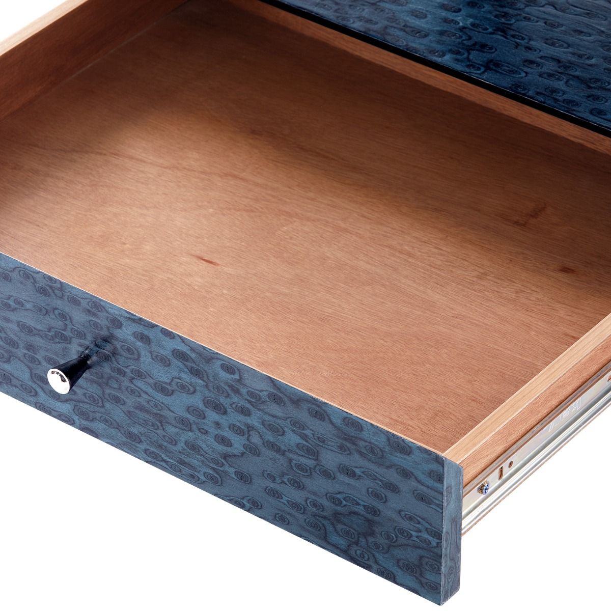 villa and house alessandra 1 drawer side table navy blue drawer