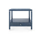 villa and house alessandra 1 drawer side table navy blue front
