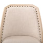 villa and house aria side chair cerused oak detail