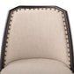 villa and house aria side chair espresso detail