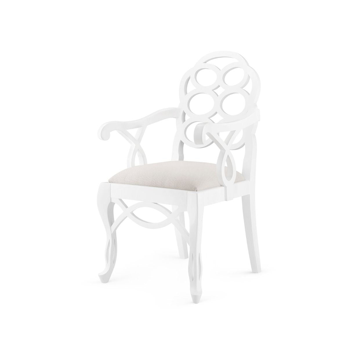 villa and house loop armchair white