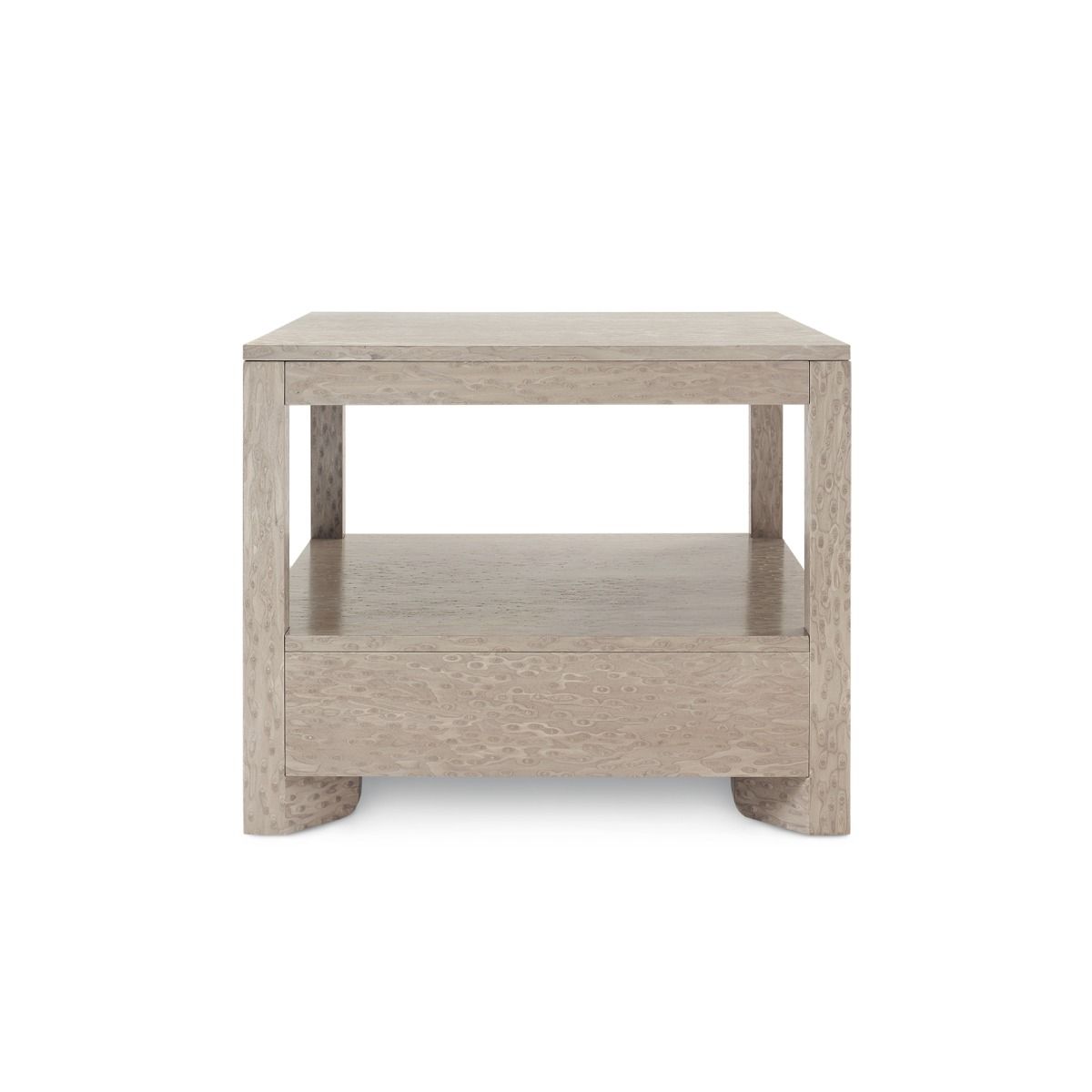 villa and house lugano 1 drawer side table taupe gray back