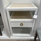 villa and house polo drawer side table grasscloth white lacquer market