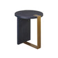 worlds away harrington side table navy and silver