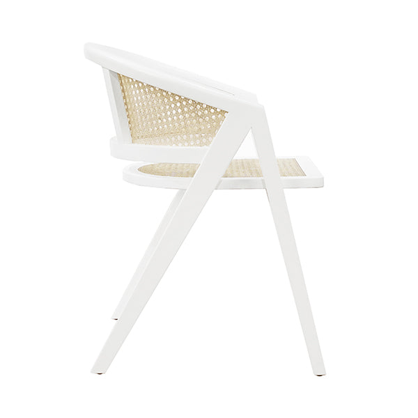 worlds away aero dining chair white side