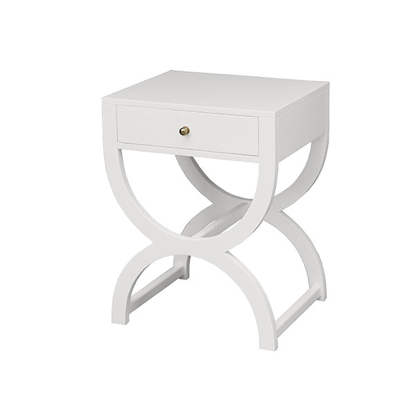 worlds away alexis side table white lacquer angle