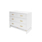 worlds away declan chest white 5 drawers bedroom side view