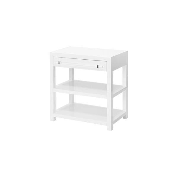 worlds away garbo side table white lacquer side angle