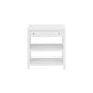 worlds away garbo side table white lacquer