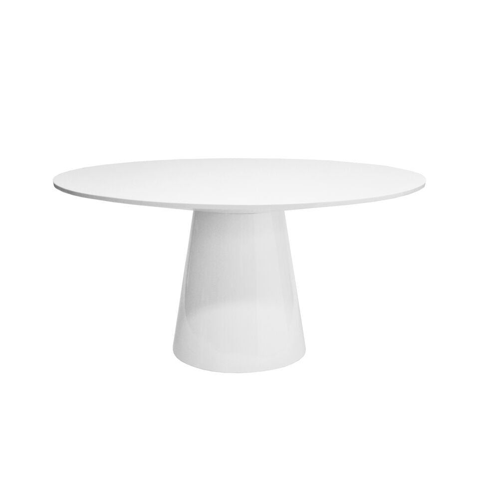 worlds away hamilton dining table white