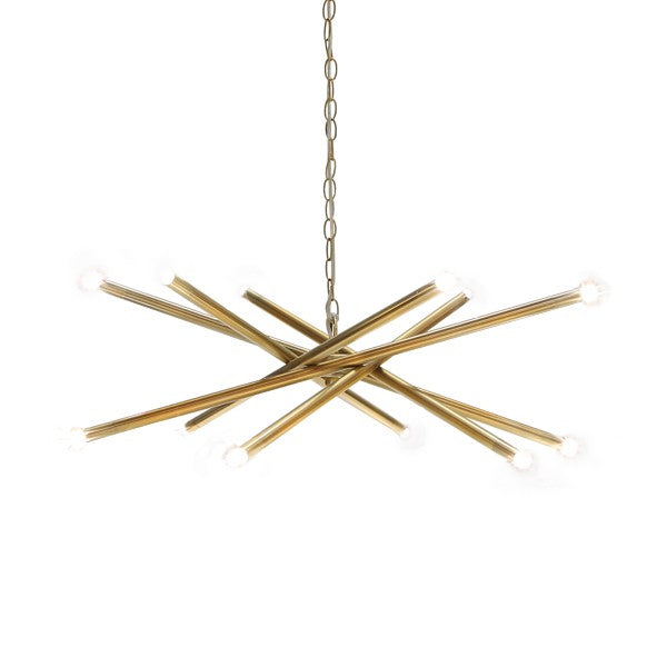 worlds away luisa chandelier antique brass sputnik metal