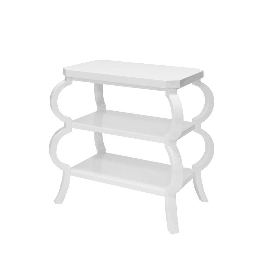 worlds away olive side table white