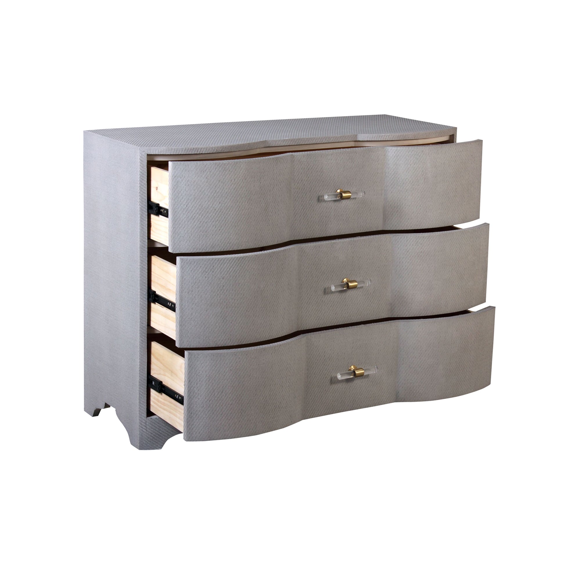 worlds away plymouth chest grey drawers open