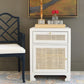 worlds away ruth one door cabinet white lacquer side styled